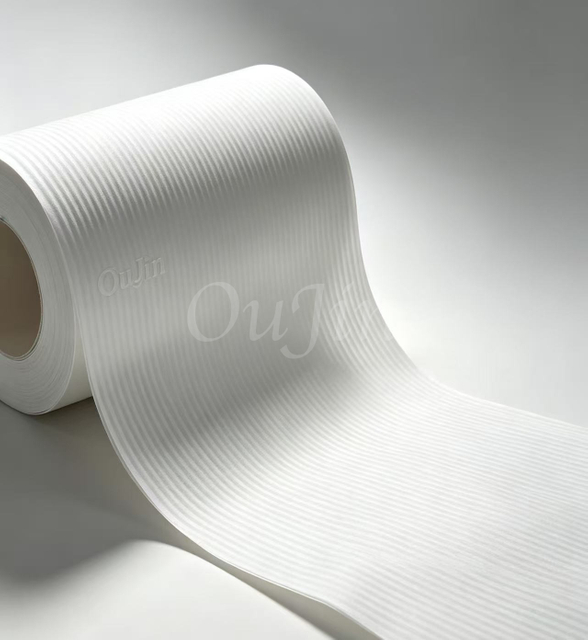 OJWJ-13043/W1202 Non-cured Acrylic Impregnated Filter Paper 130gsm Corrugated Filter Media High Permeability Oil Filter Paper For Automobile & Machinery