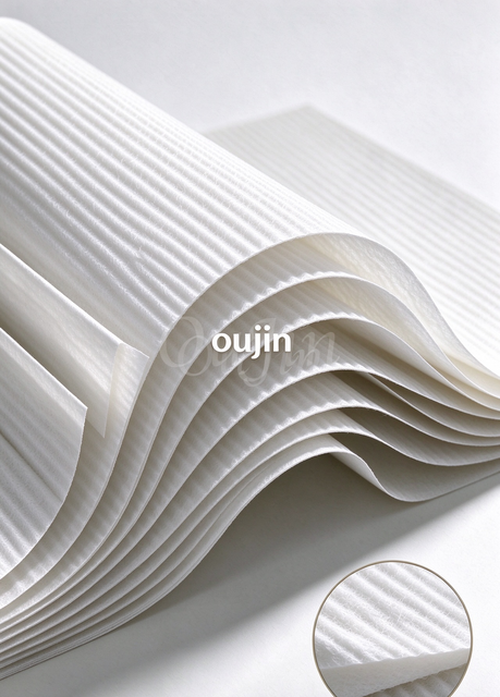 OKA17016-W03-C Non-Curing Acrylic Impregnated Filter Paper 170g Medium Deep Corrugated Air Filter Media