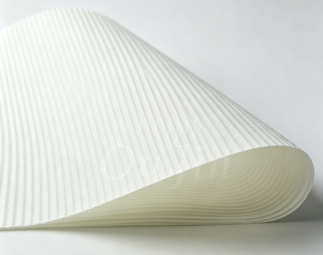OJWK-11516-9001(F7) Acrylic Non-Curing Impregnated Filter Paper, 115g F-Grade Air Filter Material, High Burst Strength Filter Paper