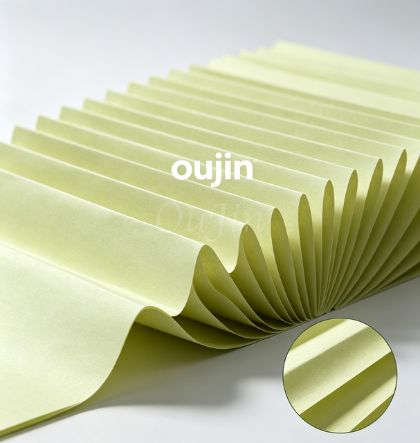 OKC12530-Y25-P Non-curing Acrylic Impregnated Filter Paper 125g High Air Permeability Air Filter Media