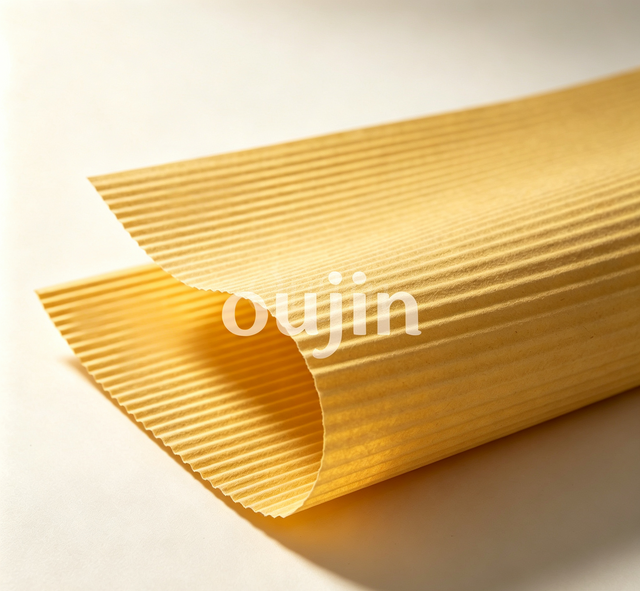 LTWJZ-13648 High Burst Strength Acrylic Corrugated Air Filter Paper 136g Yellow Media for Automotive Air Filters