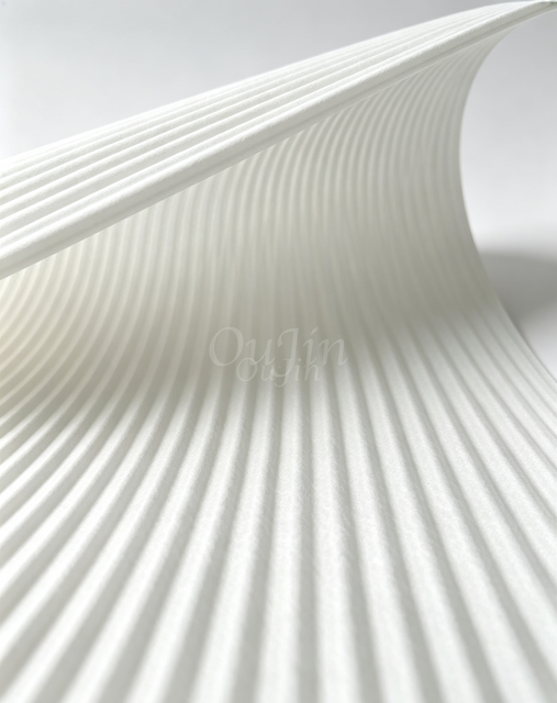 OJWK-11519/8001 Acrylic Non-curing Impregnated Filter Paper 115g Auto Air Filter Media High Stiffness Corrugated Filter Paper